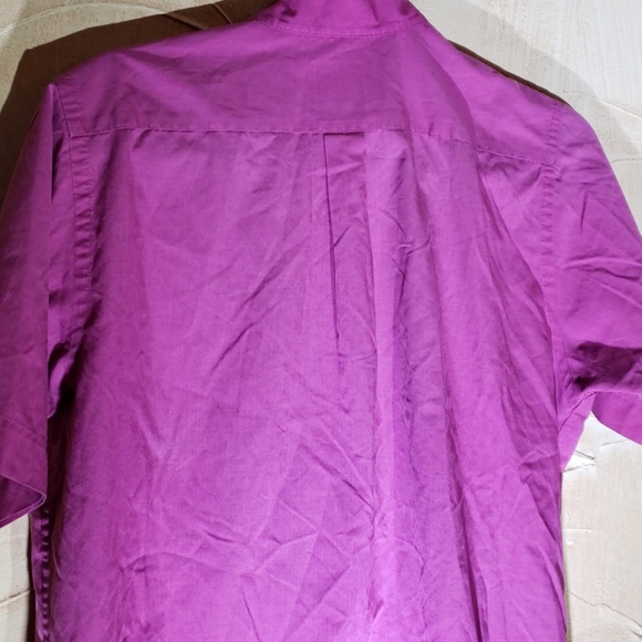 Picket and Post Purple Button Down Shirt Top 16 - Picture 8 of 8